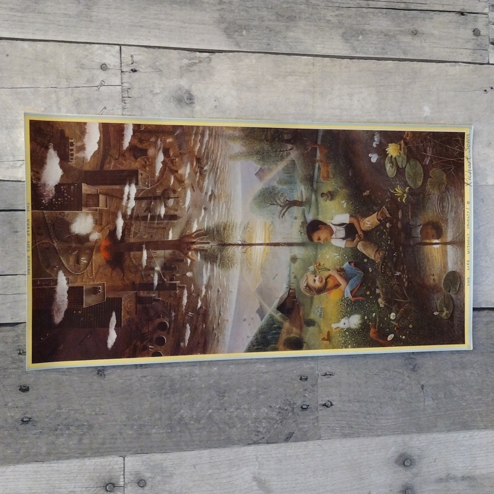 Two Worlds Poster by Richart Sowa
